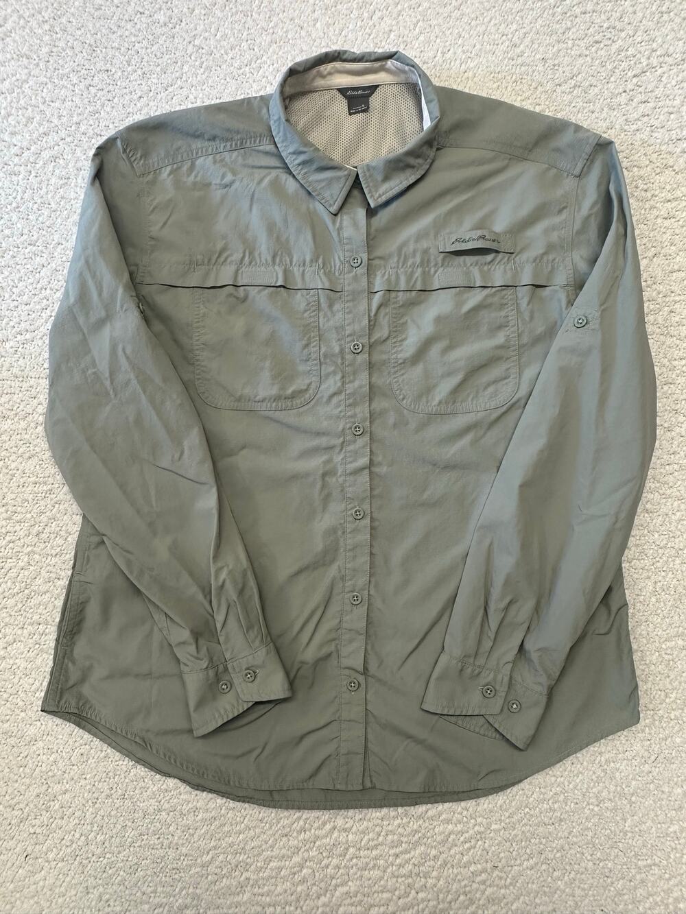 Eddie Bauer Womens Long Sleeve Button Down Shirt Large